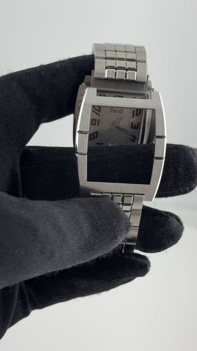 Piaget Upstream Silver Arabic Dial on Stainless Steel Bracelet Ref. 27050 / P10023 — view 6
