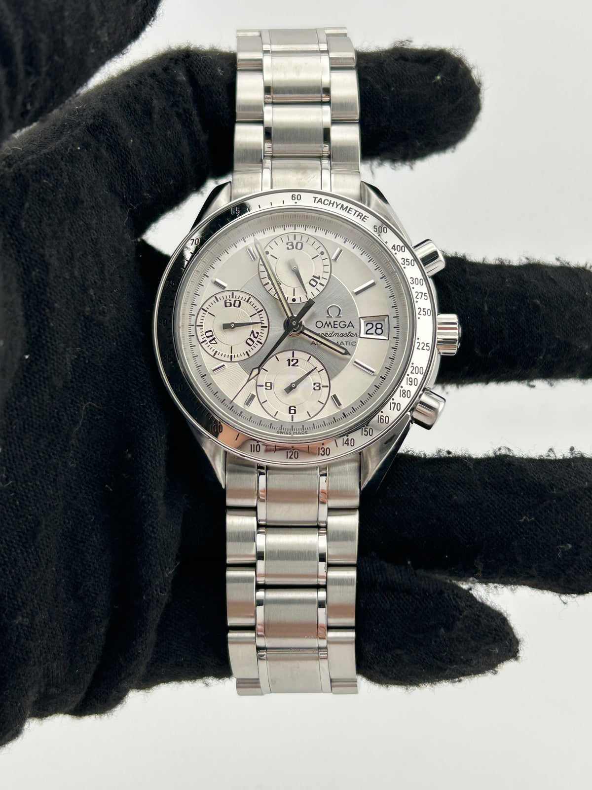 Omega Speedmaster Date Silver Dial on Stainless Steel Bracelet Ref. 3513.30 Card 2009 — view 2