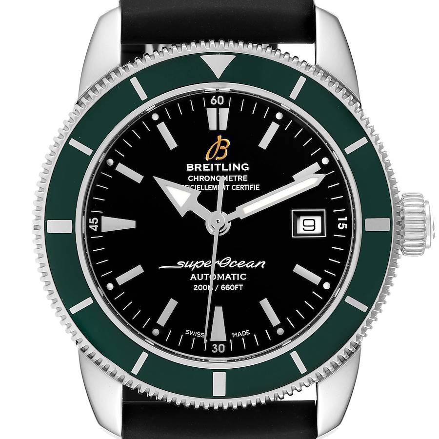 Breitling Superocean Heritage Black Dial on Leather Band Ref. A17321