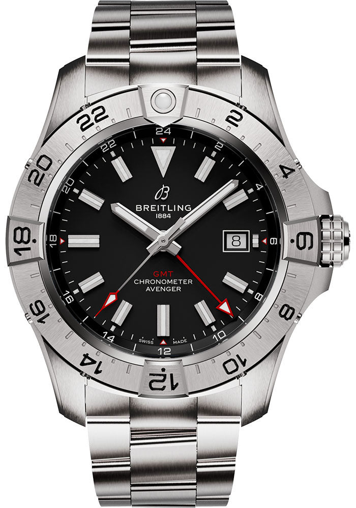 Breitling Avenger Automatic GMT Black Dial on Bracelet Ref. A32320101B1A1 Card 2026