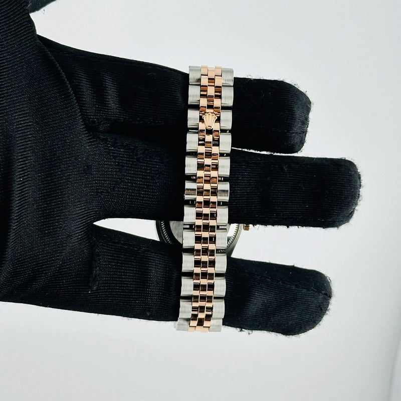 Rolex Datejust Lady Pink Stick Dial on D Link Jubilee Ref 179171 with Card Old Green 2015