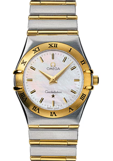 Omega Constellation White Mop Dial on 2 Tone Bracelet Ref. 1272.70