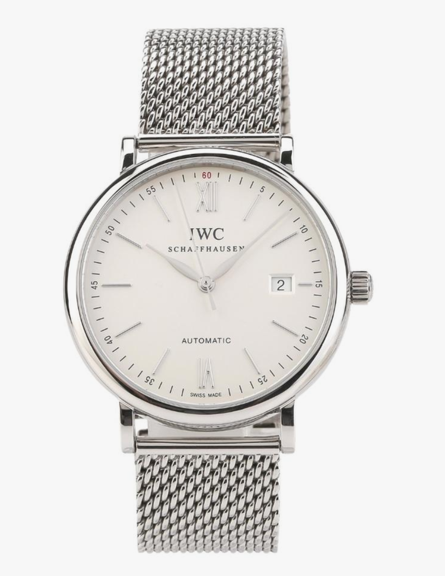 Iwc Portofino Silver Dial on Stainless Steel Mesh Band Ref. IW356505