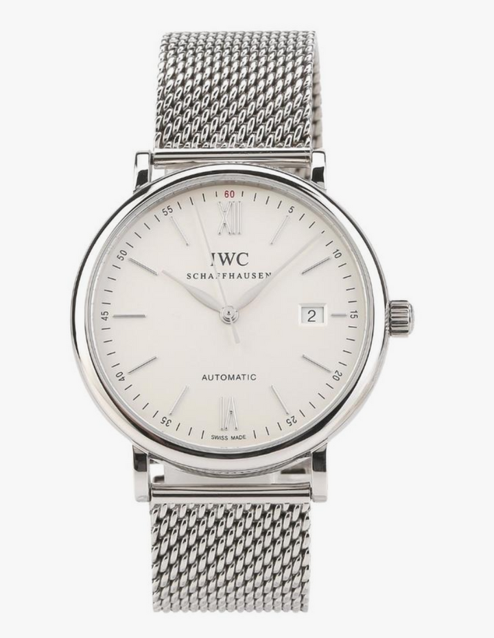Iwc Portofino Silver Dial on Stainless Steel Mesh Band Ref. IW356505