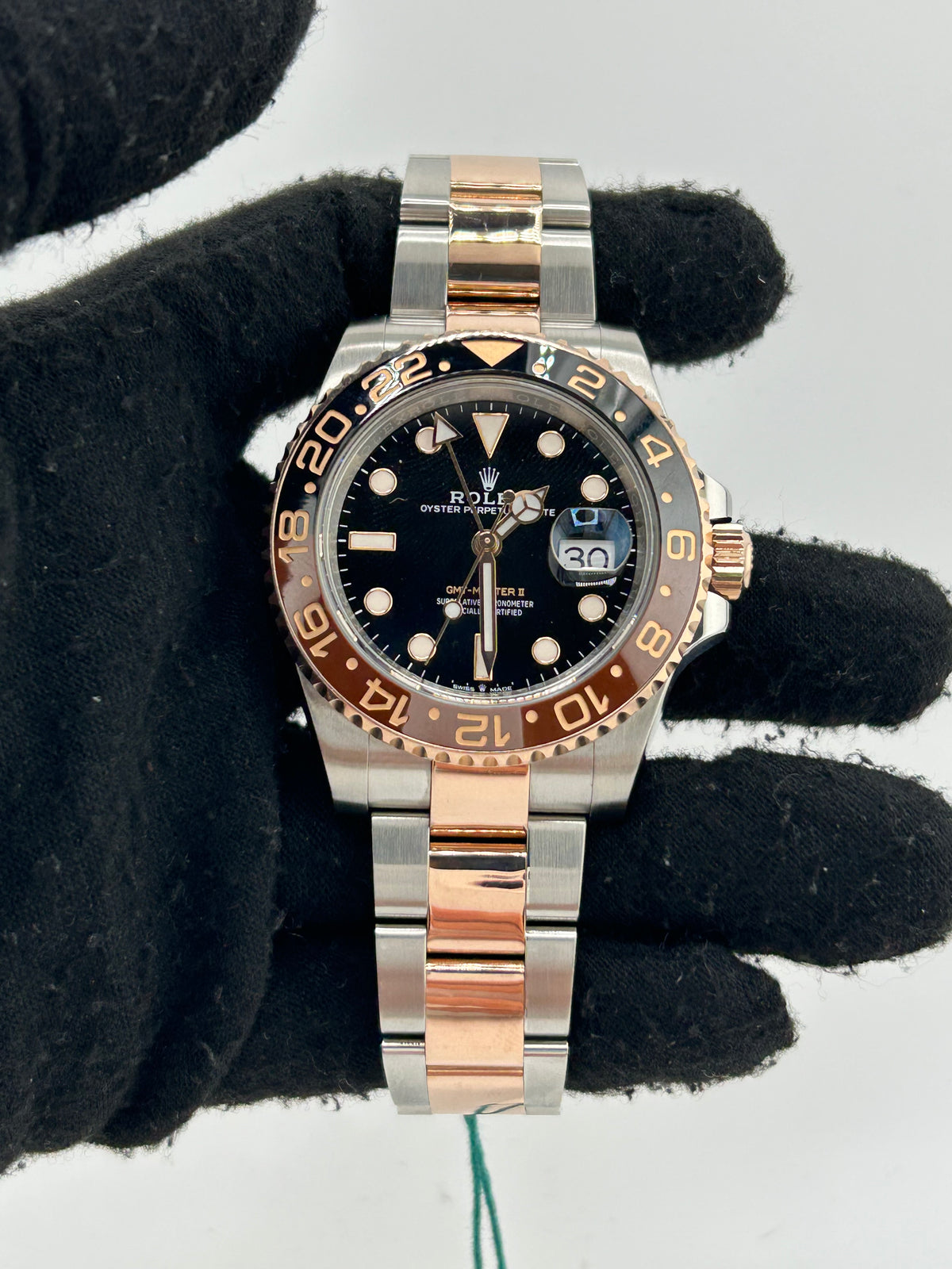 Rolex GMT-Master II "Root Beer" Black Dial on Oyster Bracelet Ref. 126711CHNR Card 2022 — view 2