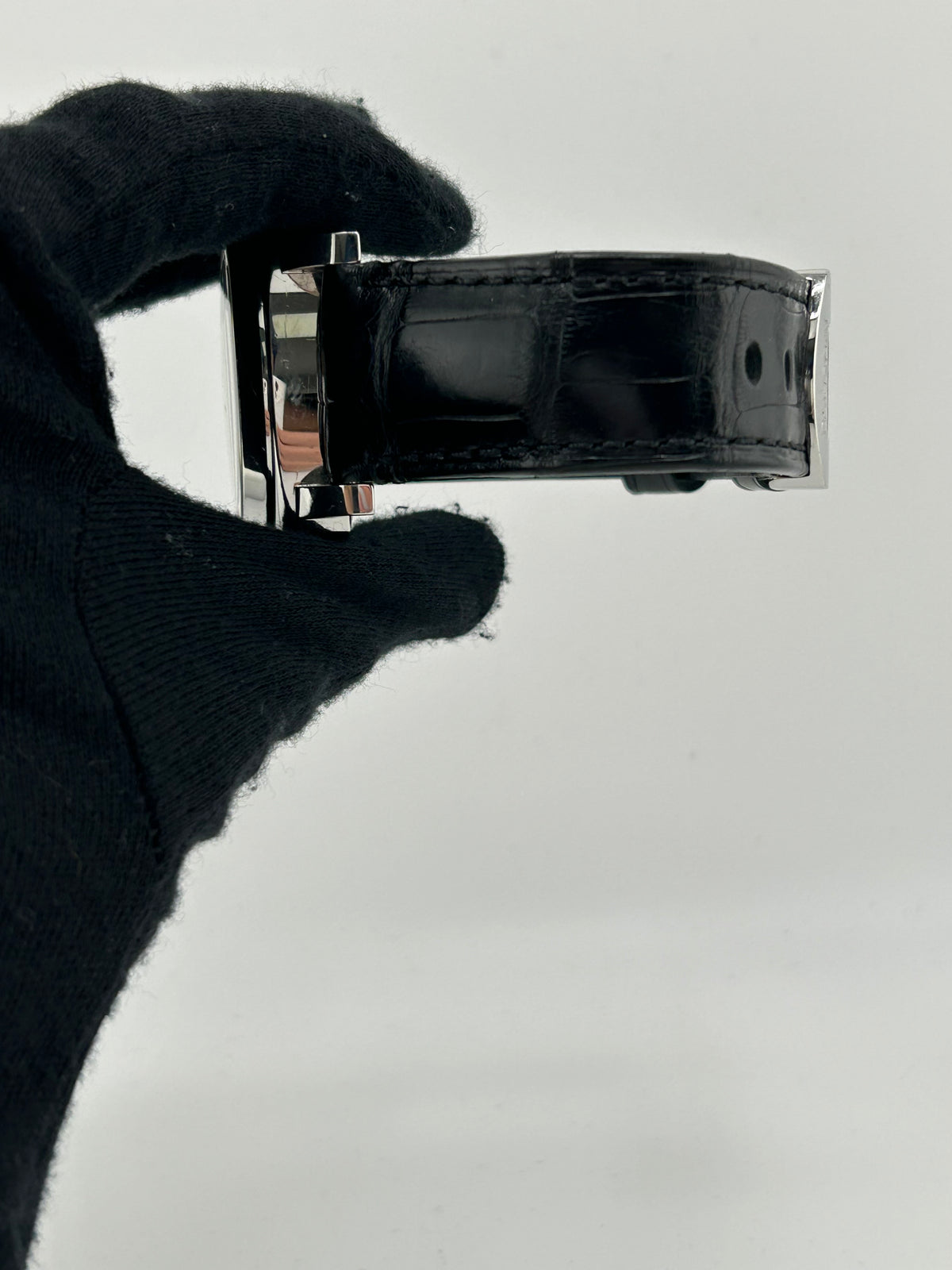 Panerai Luminor Marina Black Arabic Dial on Strap Ref. PAM00104 Complete 2002 — view 4