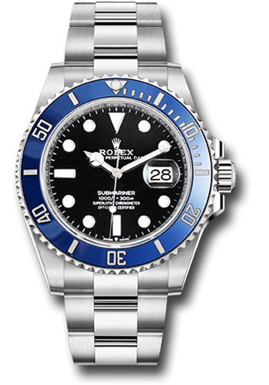 Rolex Submariner Cookie Monster Black Dial on Oyster Ref 126619LB with New Style Card White 2024