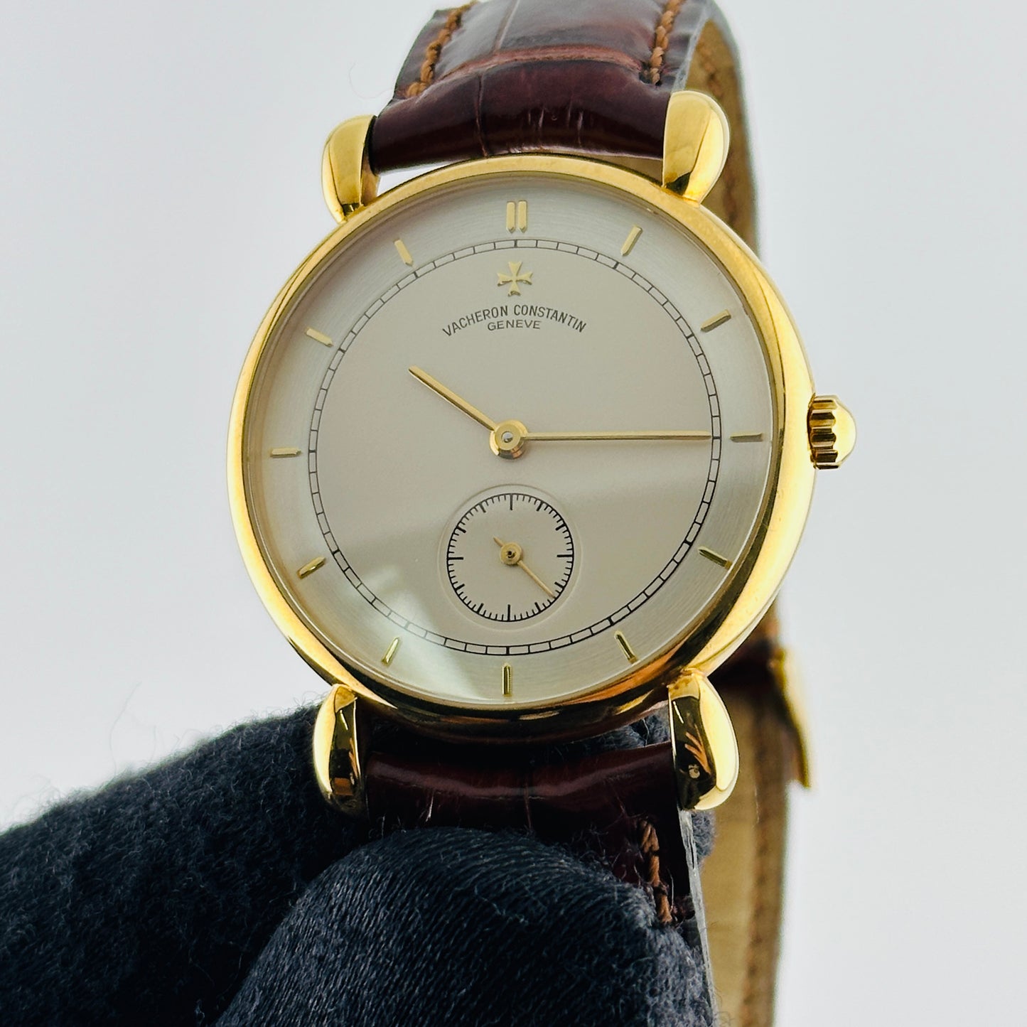 Vacheron Constantin Les Historiques Silver / Gold Stick Dial on Leather Band Ref. 92084/000J-4 2015 — view 2