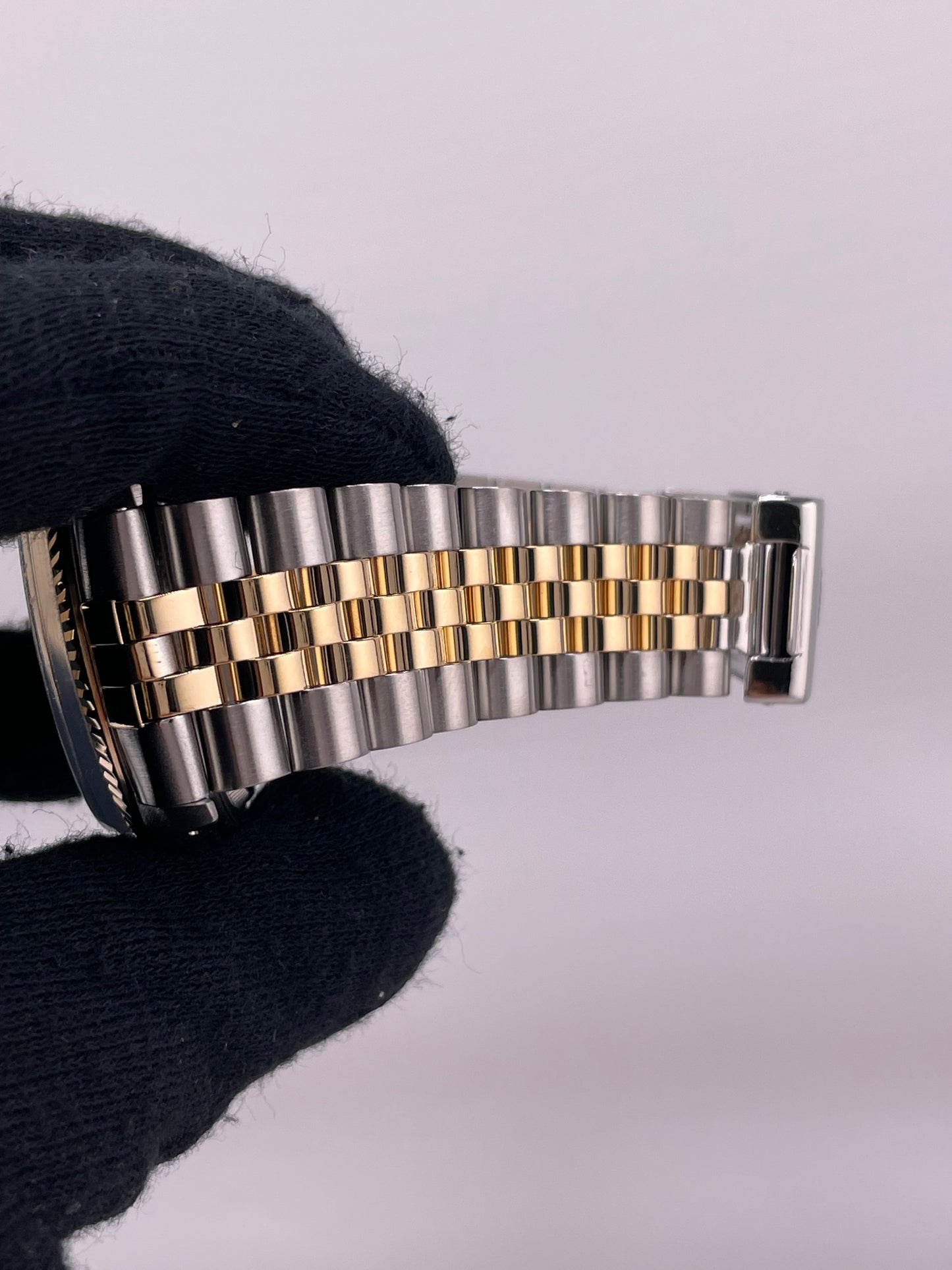 Rolex Datejust Champagne Stick Dial on D Link Jubilee Bracelet Ref. 16013 1987 — view 5