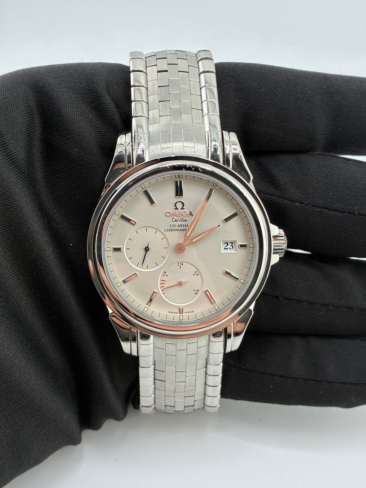 Omega De Ville Prestige White Dial on Stainless Steel Bracelet Ref. 4532.31.00 Card 2008 — view 3