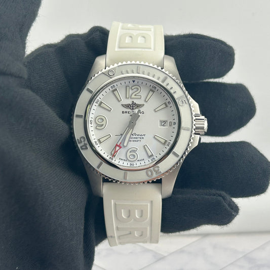 Breitling Superocean White Dial on Rubber Band Ref. A17366 Card — view 2