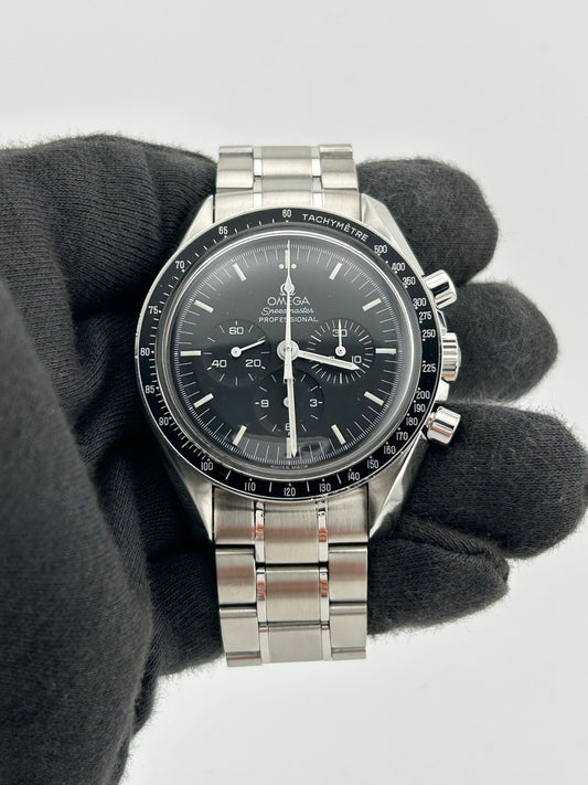 Omega Speedmaster Moonwatch Black Dial on Stainless Steel Bracelet Ref. 3572.5