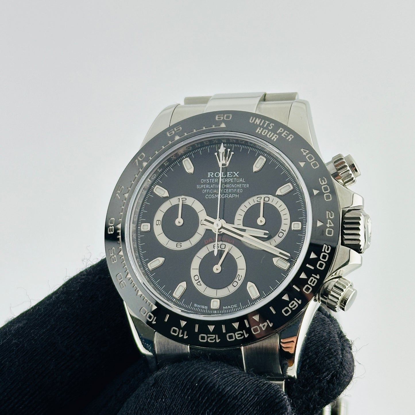Rolex Daytona Black Dial on Oyster Bracelet Ref. 116500LN Card 2019 — view 3