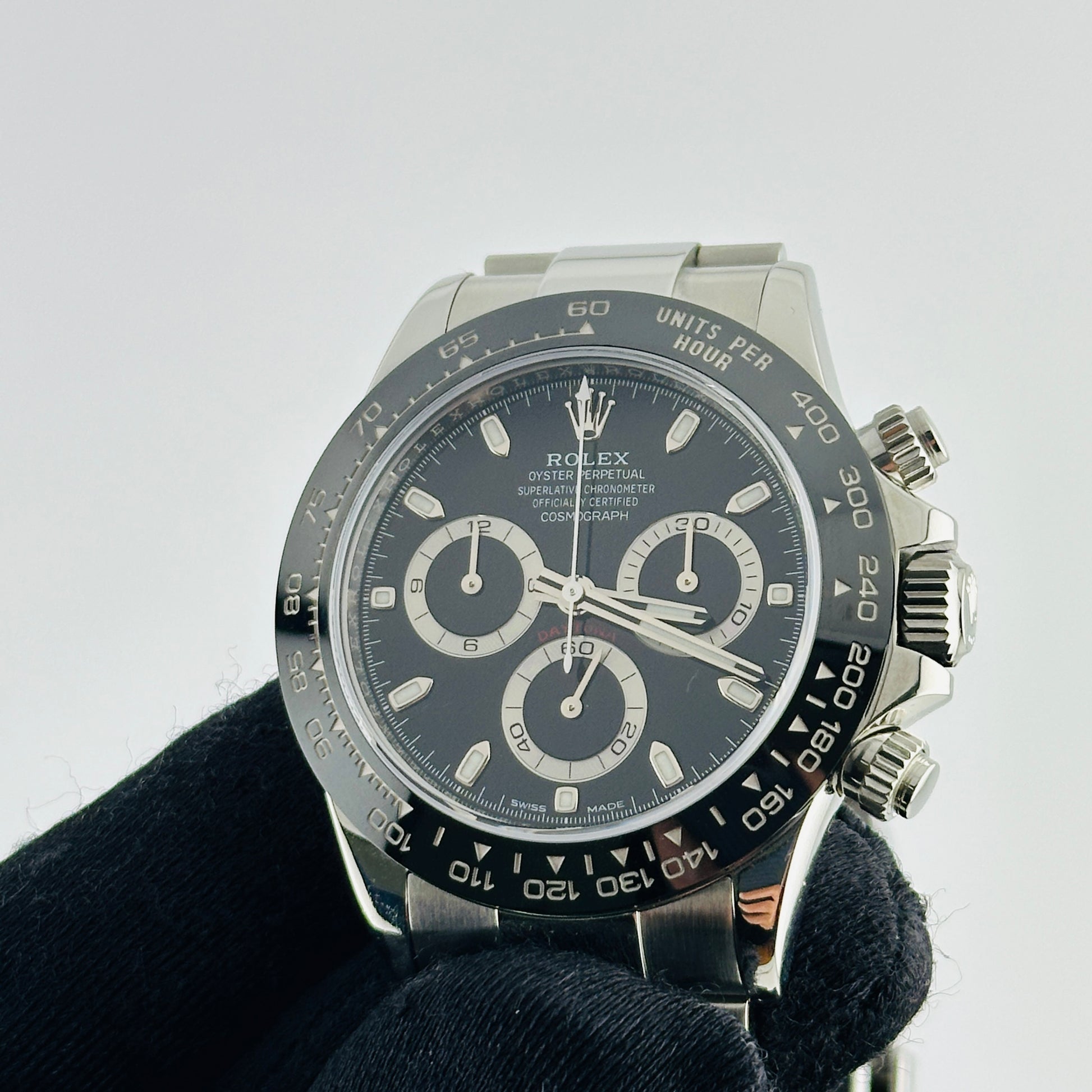 Rolex Daytona Black Dial on Oyster Bracelet Ref. 116500LN Card 2019 — view 3