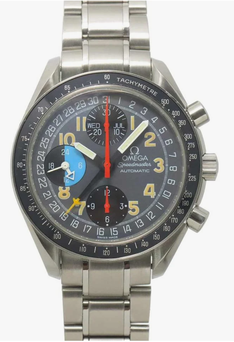 Omega Speedmaster Black Dial on Stainless Steel Bracelet Ref. 3520.53 Card 1997