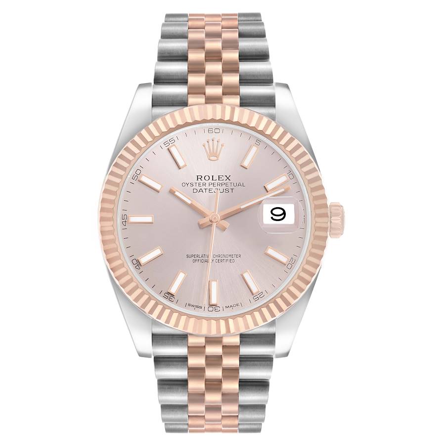 Rolex Datejust Sundust Dial on D Link Jubilee Bracelet Ref. 126331 Card 2017