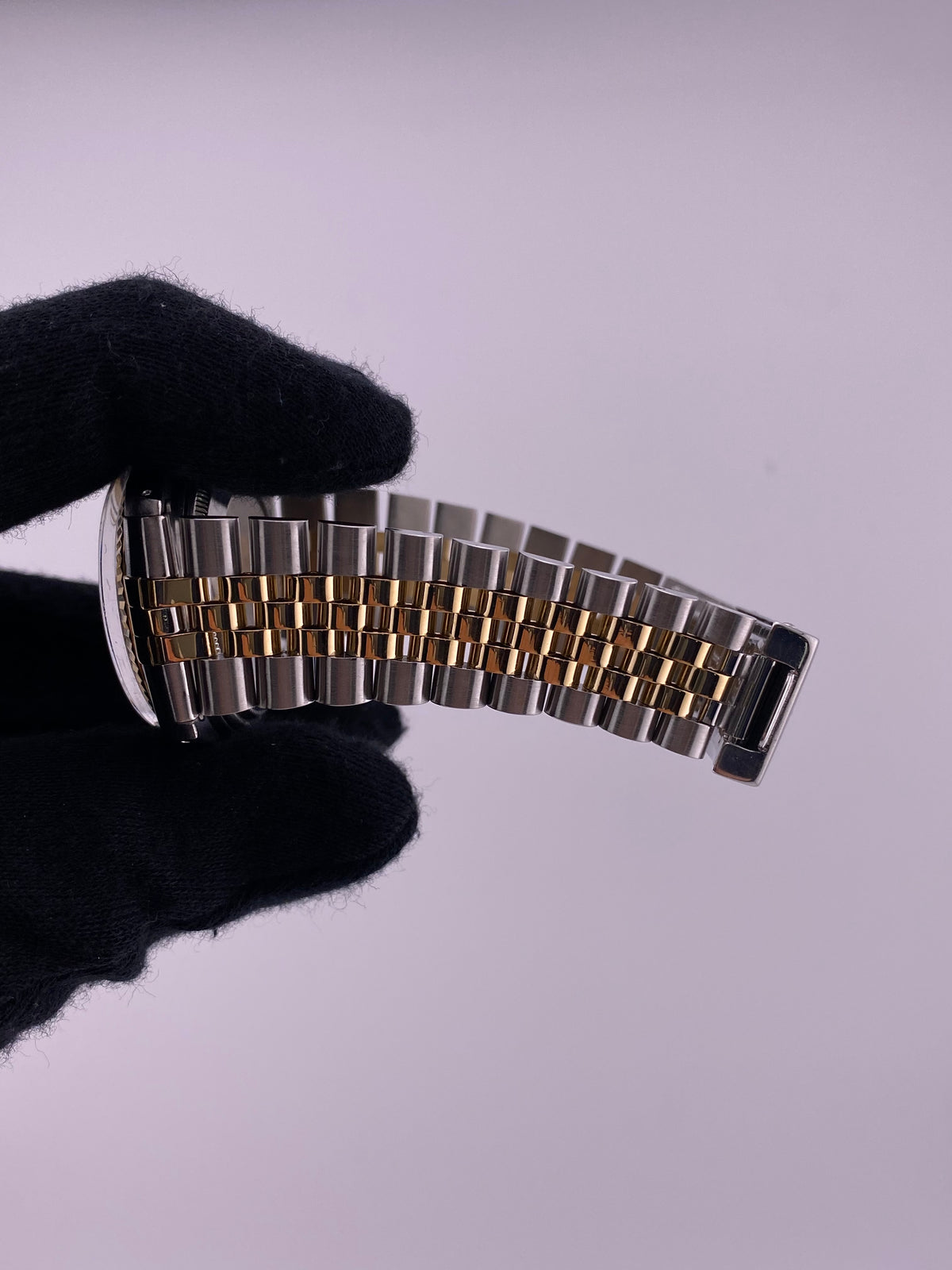 Rolex Datejust 36 Champagne Linen Stick Dial on Jubilee Ref. 16013 — view 5