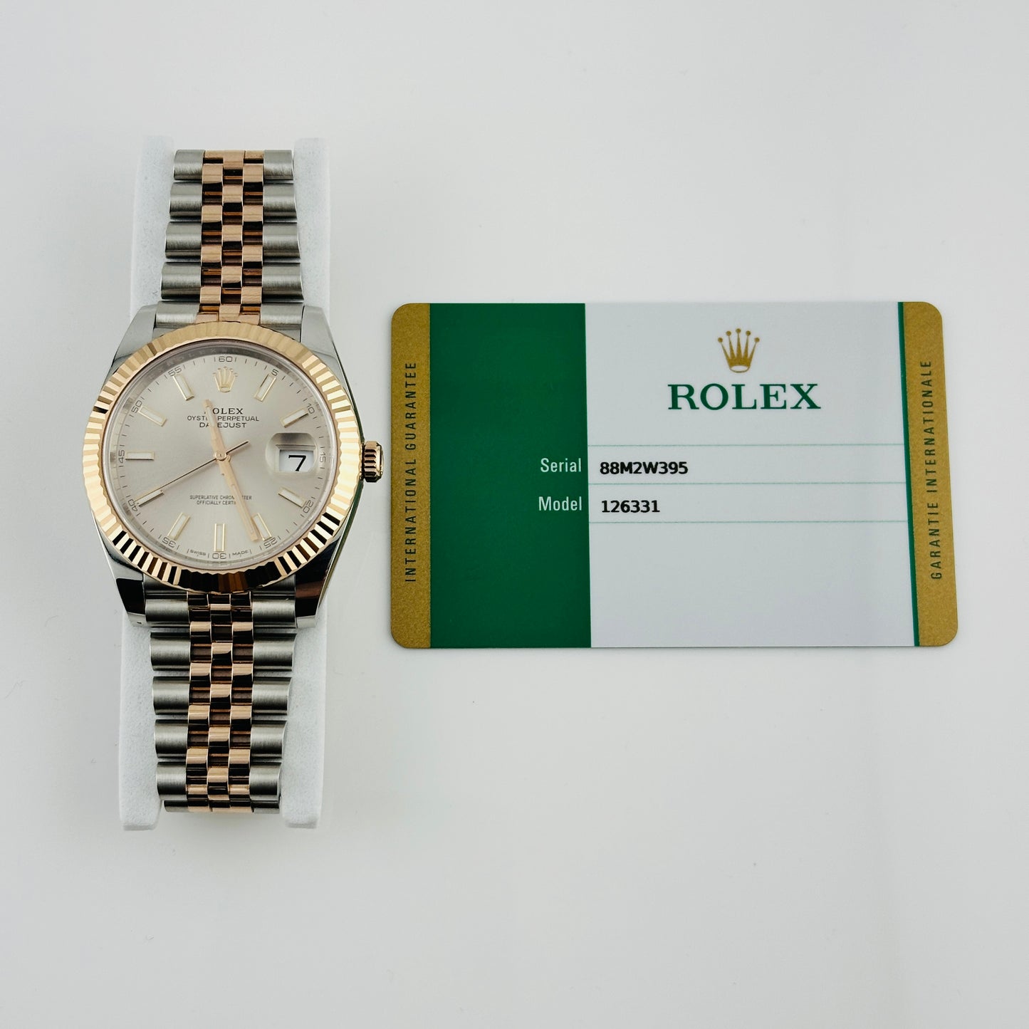 Rolex Datejust 41 Sundust Index Dial on Jubilee Ref. 126331 Card 2019 — view 7