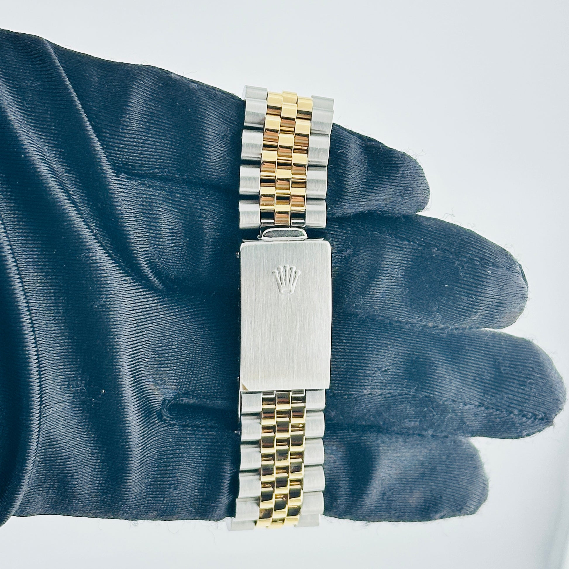Rolex Datejust Champagne Stick Dial on D Link Jubilee Bracelet Ref. 16013 1987 — view 4