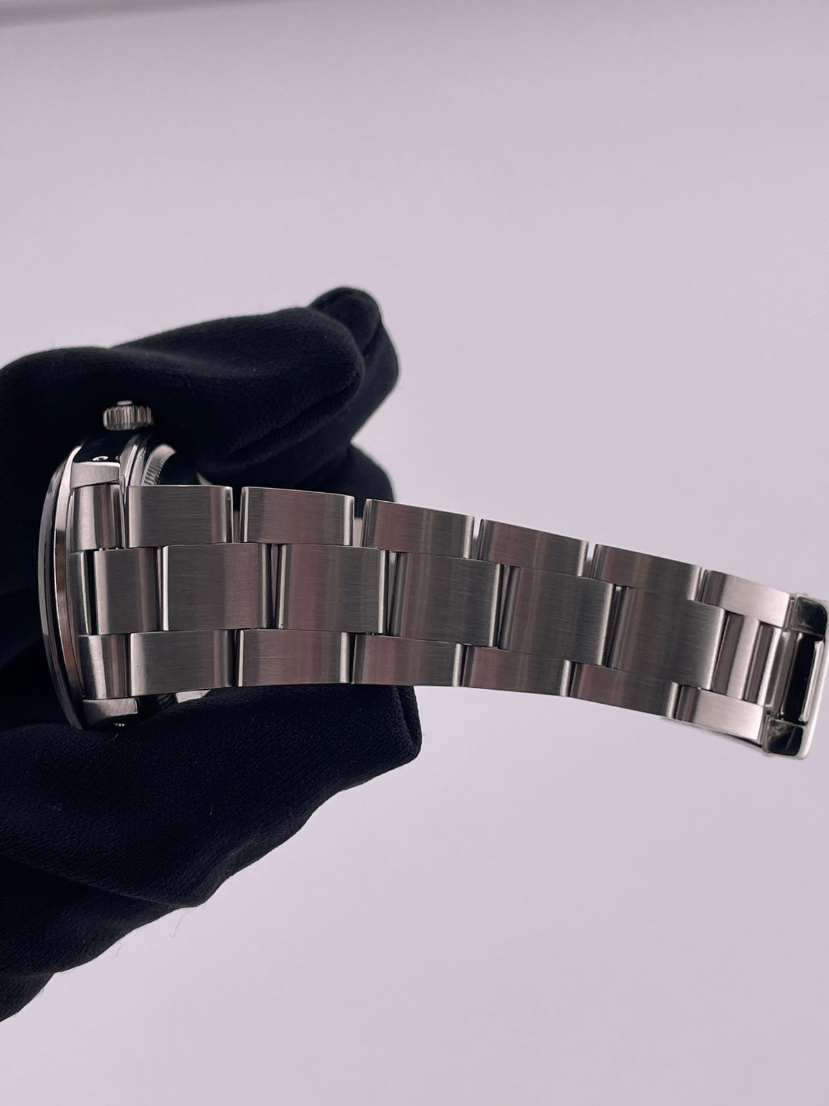 Rolex Air-King Silver Stick Dial on Oyster Bracelet Ref. 14000 1990 — view 5