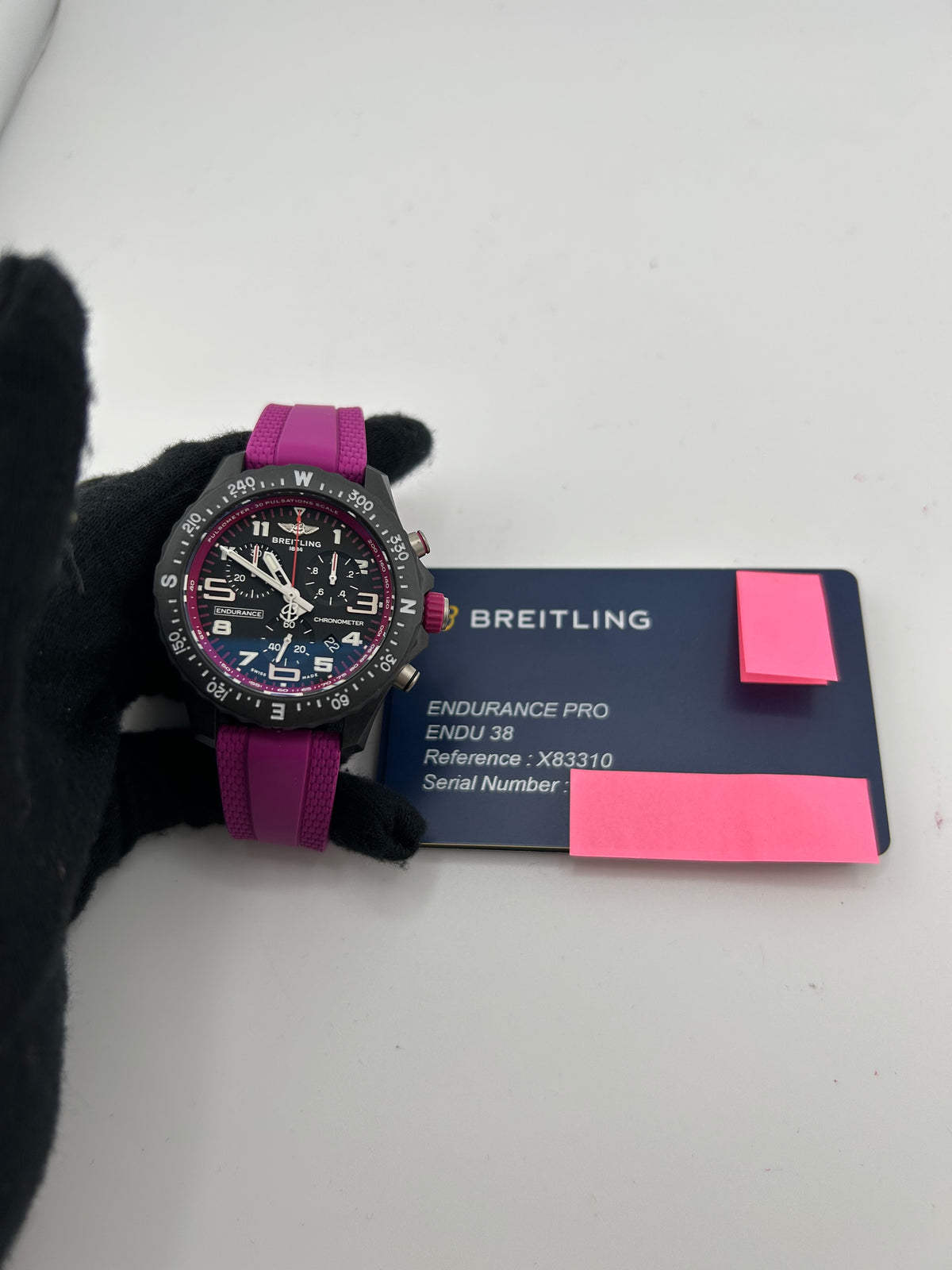 Breitling Endurance Pro Black Dial on Rubber Strap Ref. X83310F61B1S1 Complete 2026 — view 7