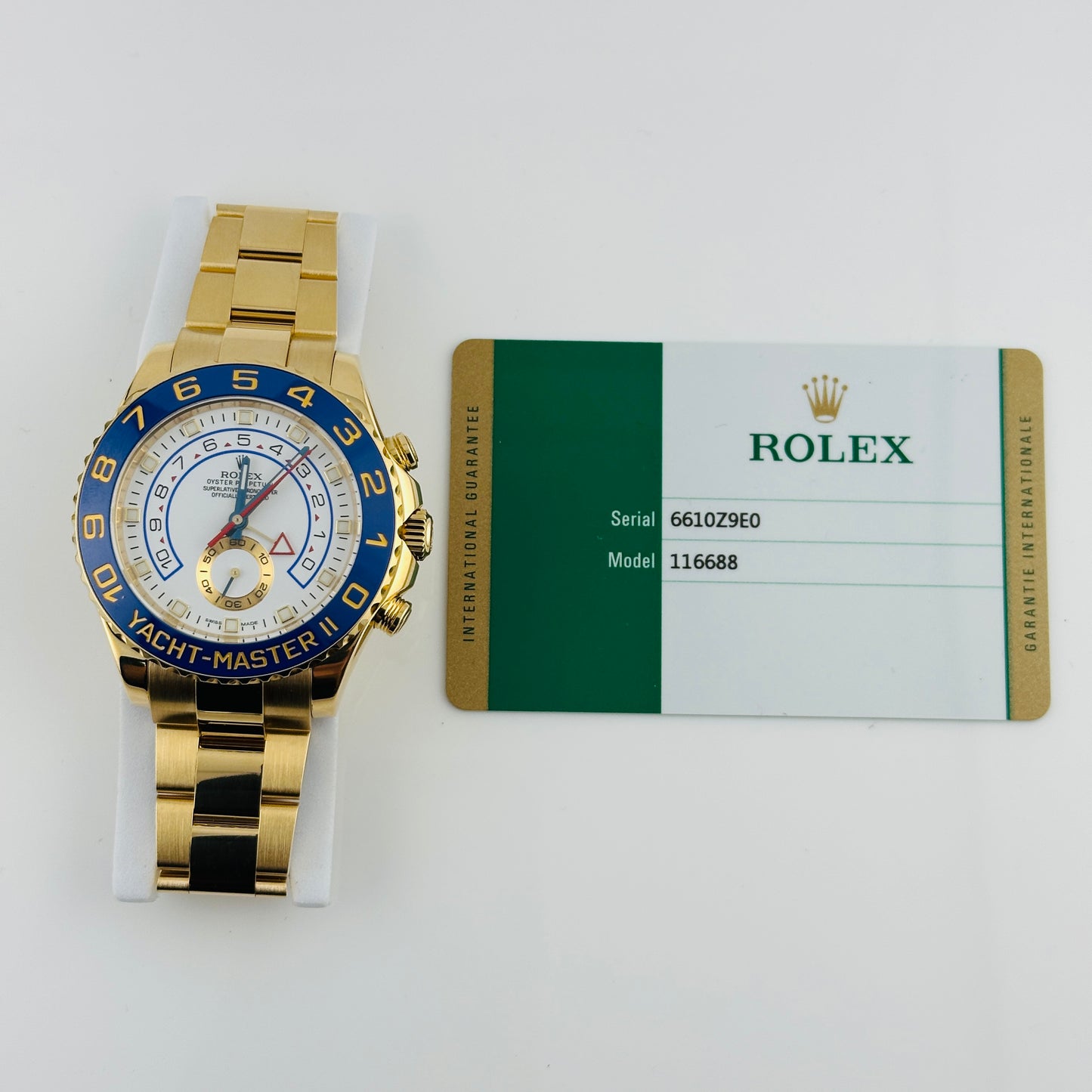 Rolex Yacht-Master II White Dial on Oyster Ref. 116688 Card 2015 — view 5