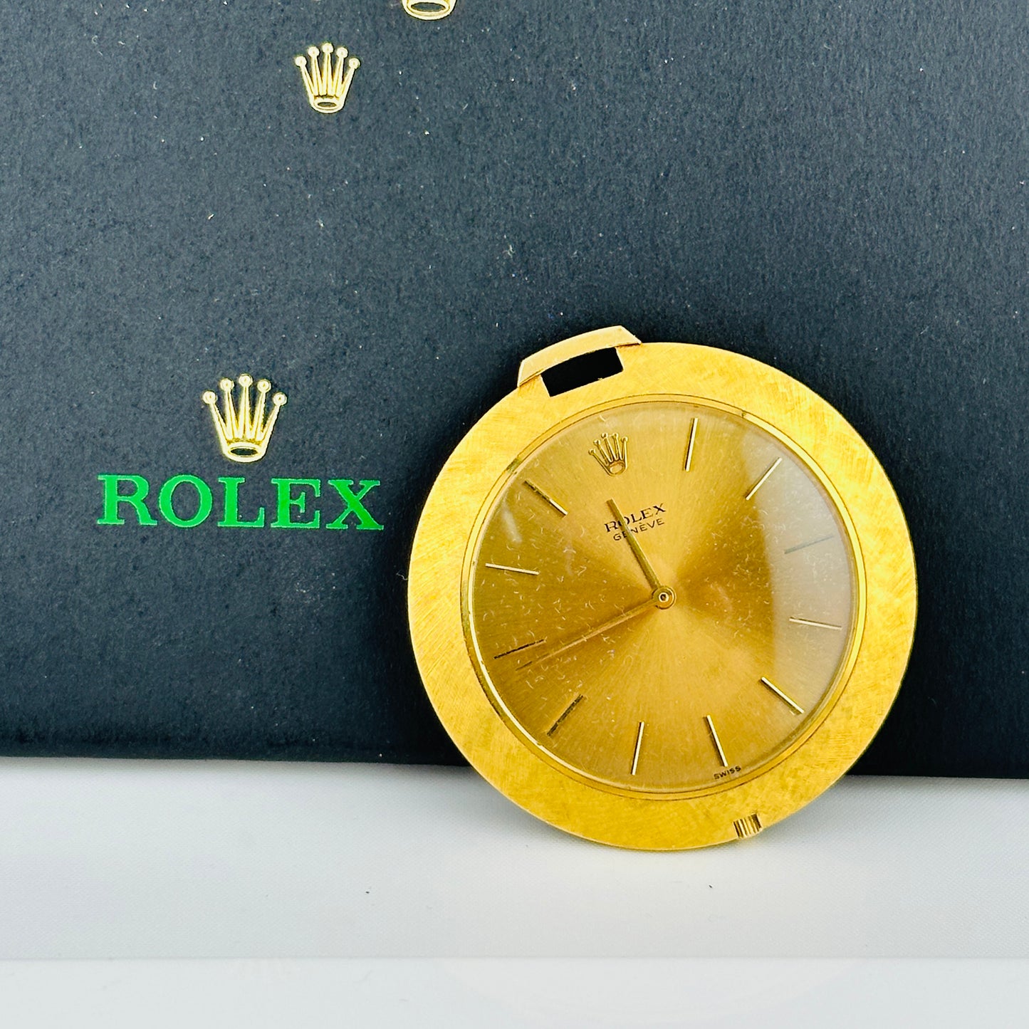 Rolex Cellini Pocket Watch Gold Dial Ref. 3608J 1966 — view 6