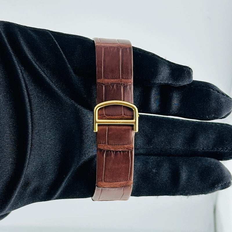 Cartier Santos Dumont Ivory Dial on Leather Strap Ref 2649/W2006851