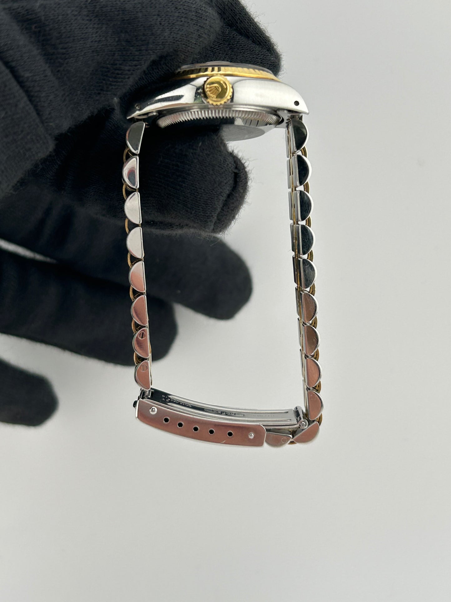 Rolex Datejust Lady Champagne Stick Dial on 2 Tone D Link Jubilee Ref. 69173 1986 — view 5