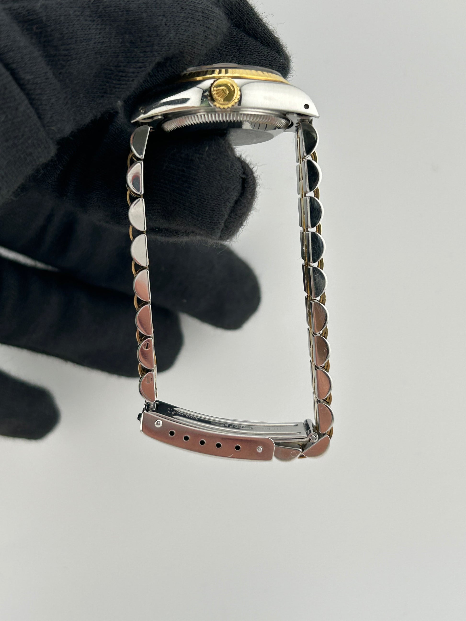 Rolex Datejust Lady Champagne Stick Dial on 2 Tone D Link Jubilee Ref. 69173 1986 — view 5