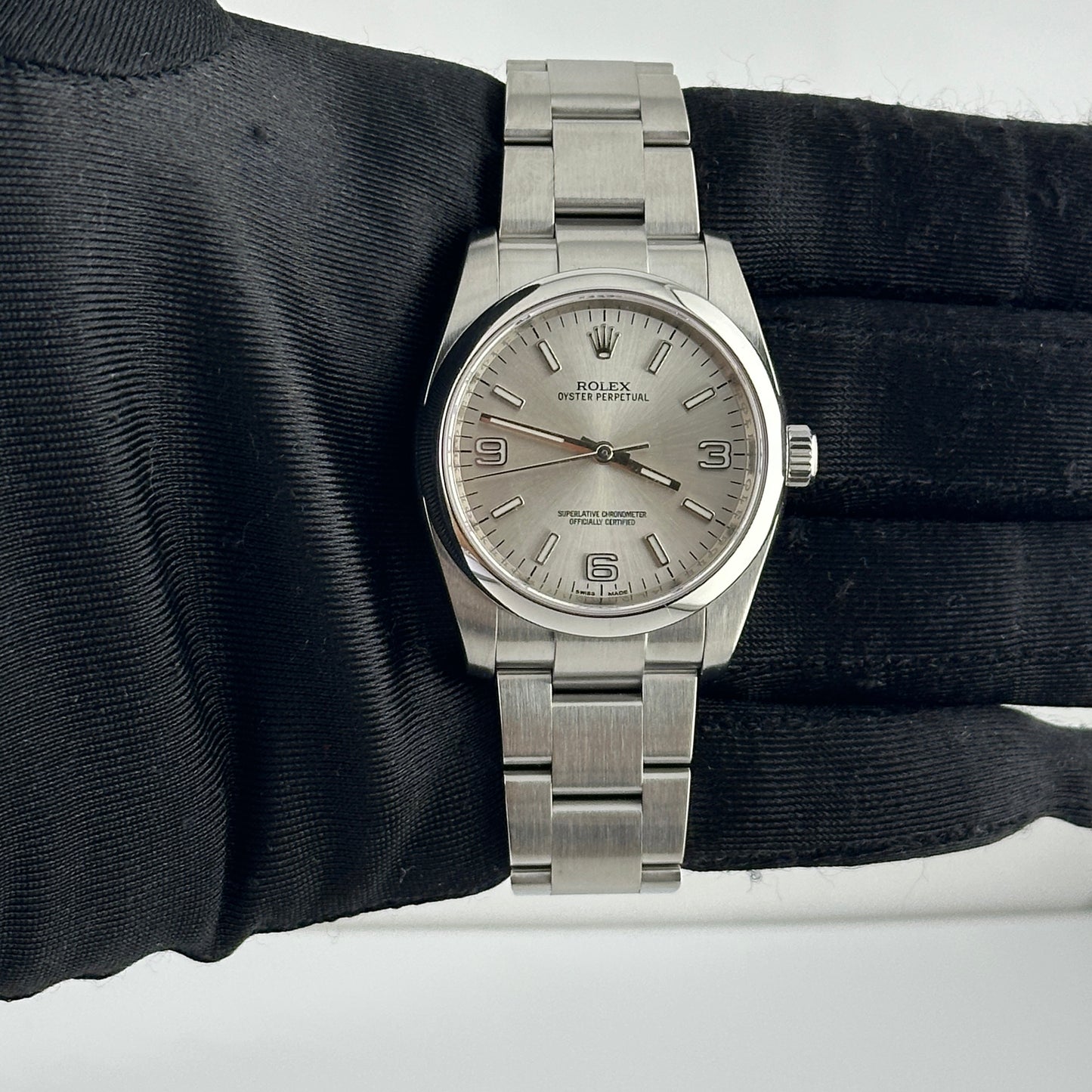 Rolex Oyster Perpetual Silver Dial on Oyster Ref. 116000 Card 2014 — view 2
