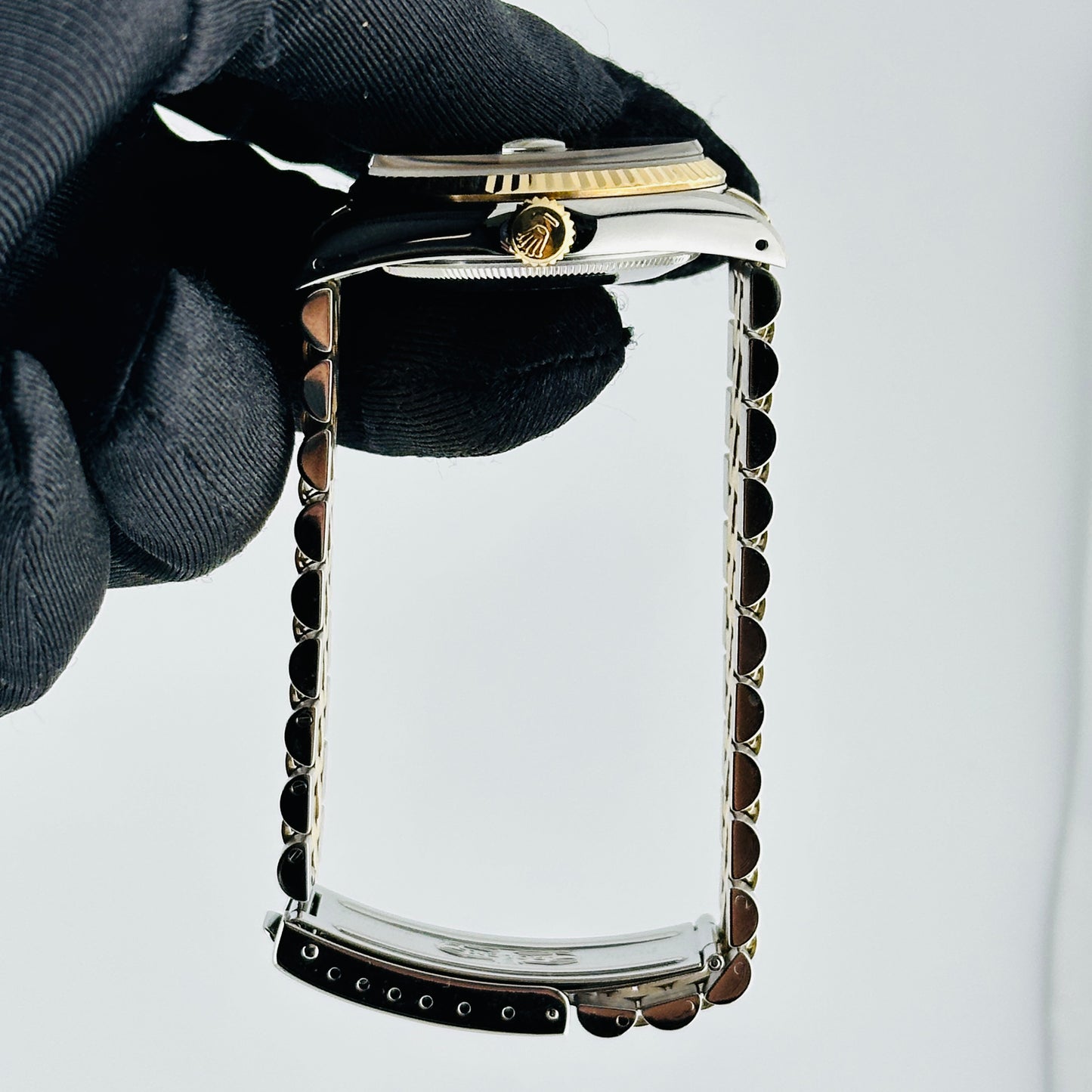 Rolex Datejust Champagne Stick Dial on D Link Jubilee Bracelet Ref. 16233 1991 — view 6