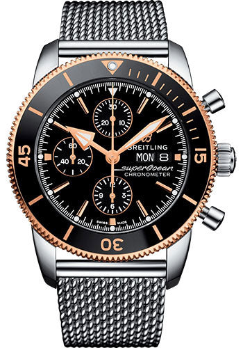 Breitling Superocean H√©ritage II Chronograph Black Dial on Bracelet Ref. U13313121B1A1 Card 2026