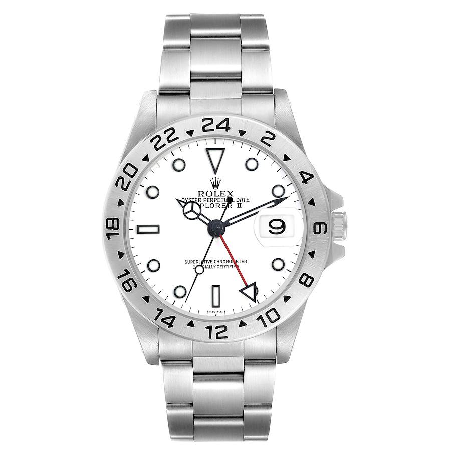 Rolex Explorer II Polar White Dial on Oyster Bracelet Ref. 16570 Papers 1998