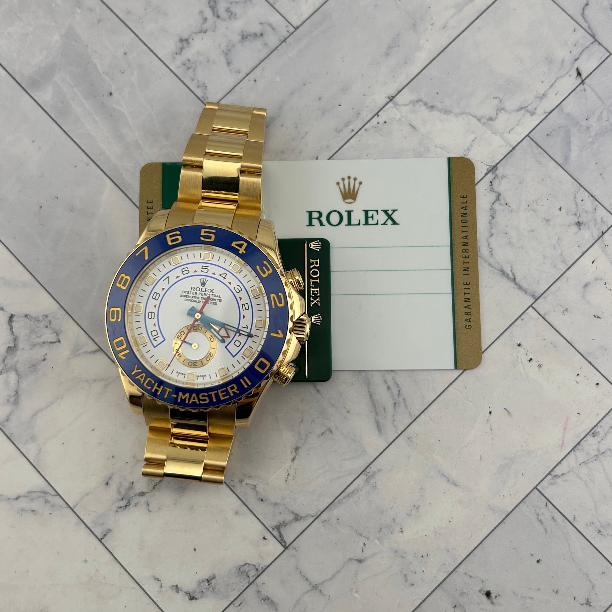 Rolex Yacht-Master II White Dial on Oyster Ref. 116688 Card 2015 — view 7
