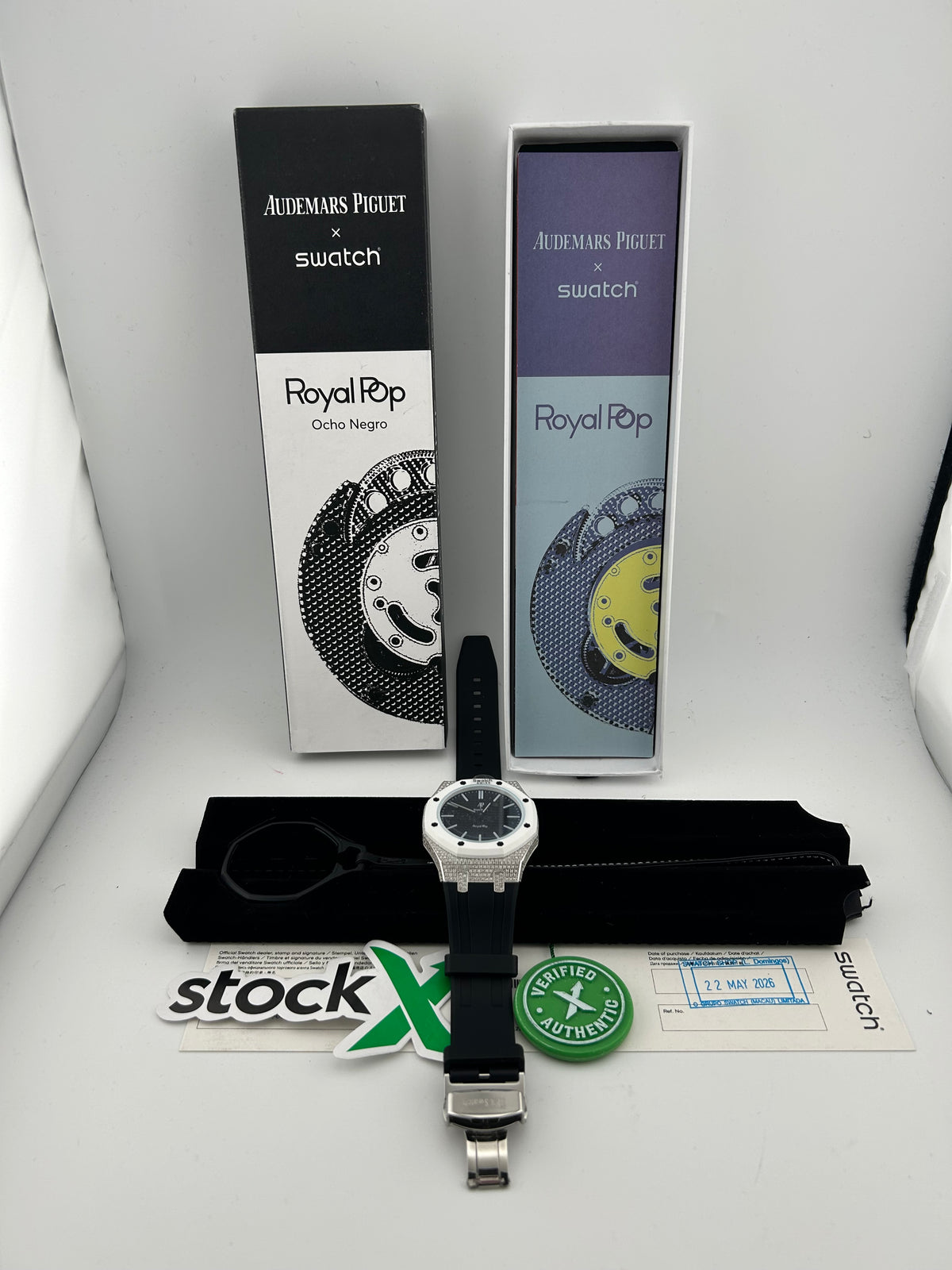 Ademars Piguet X Swatch OTG ROZ Black Dial on Rubber Strap Ref. SSX03J100N Complete 2026 — view 7