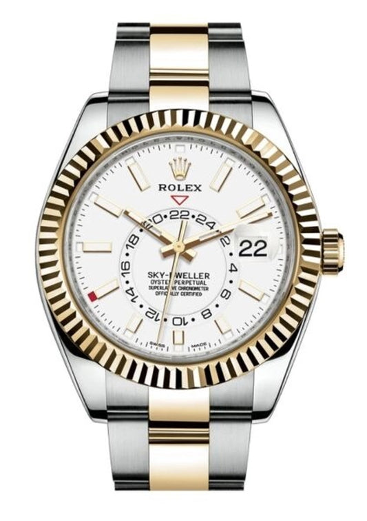 Rolex SkyDweller White Dial on Oyster Ref 326933 with New Style Card White 2020