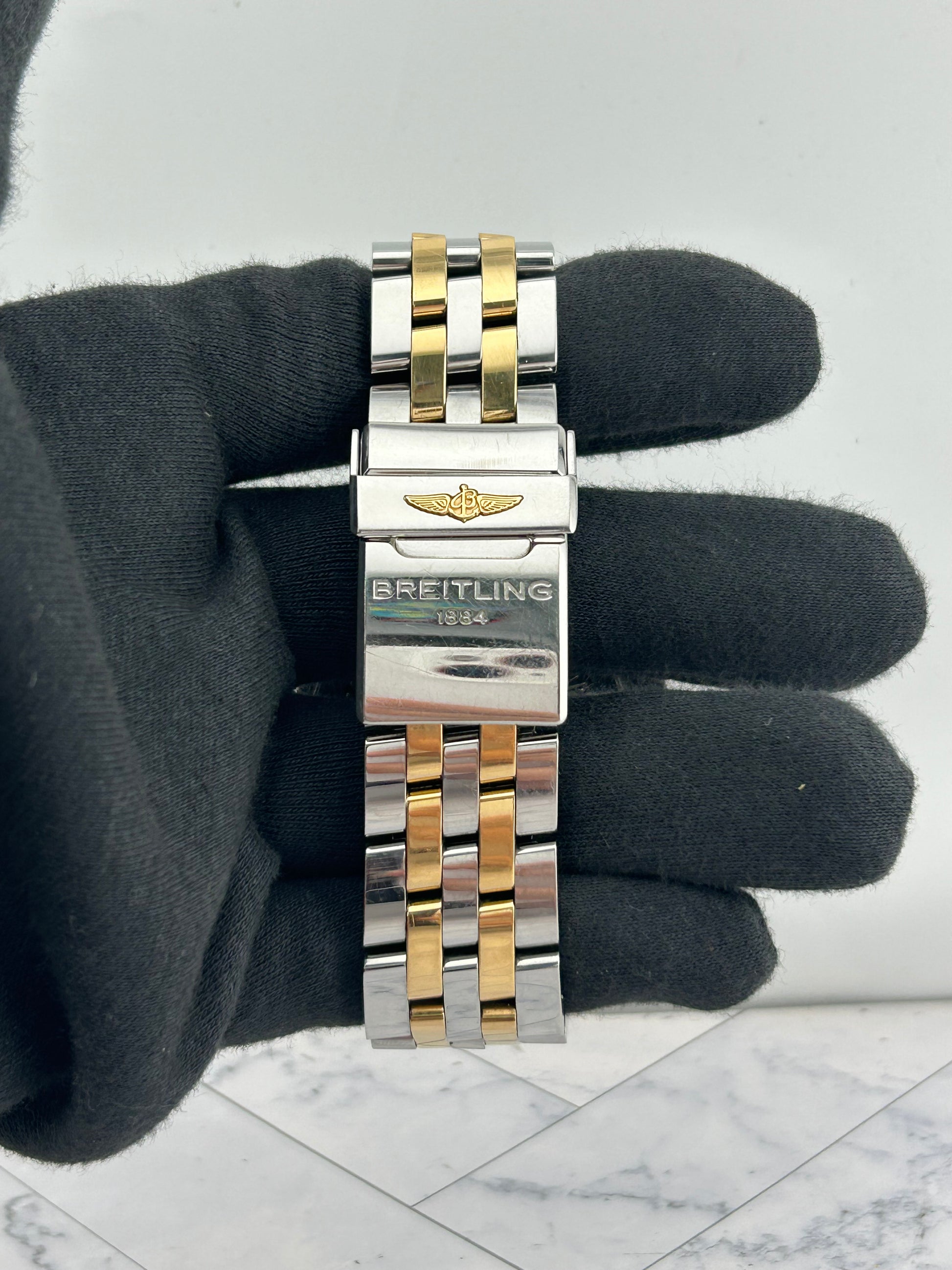 Breitling Chronomat Black Roman Dial on Stainless Steel/Rose Gold Ref. CB0110 Card 2016 — view 4
