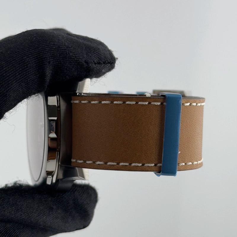 Breitling Navitimer Aviator Super 8 B&P Black Dial on Brown Calf Leather Strap Ref AB2040 with Papers 2024