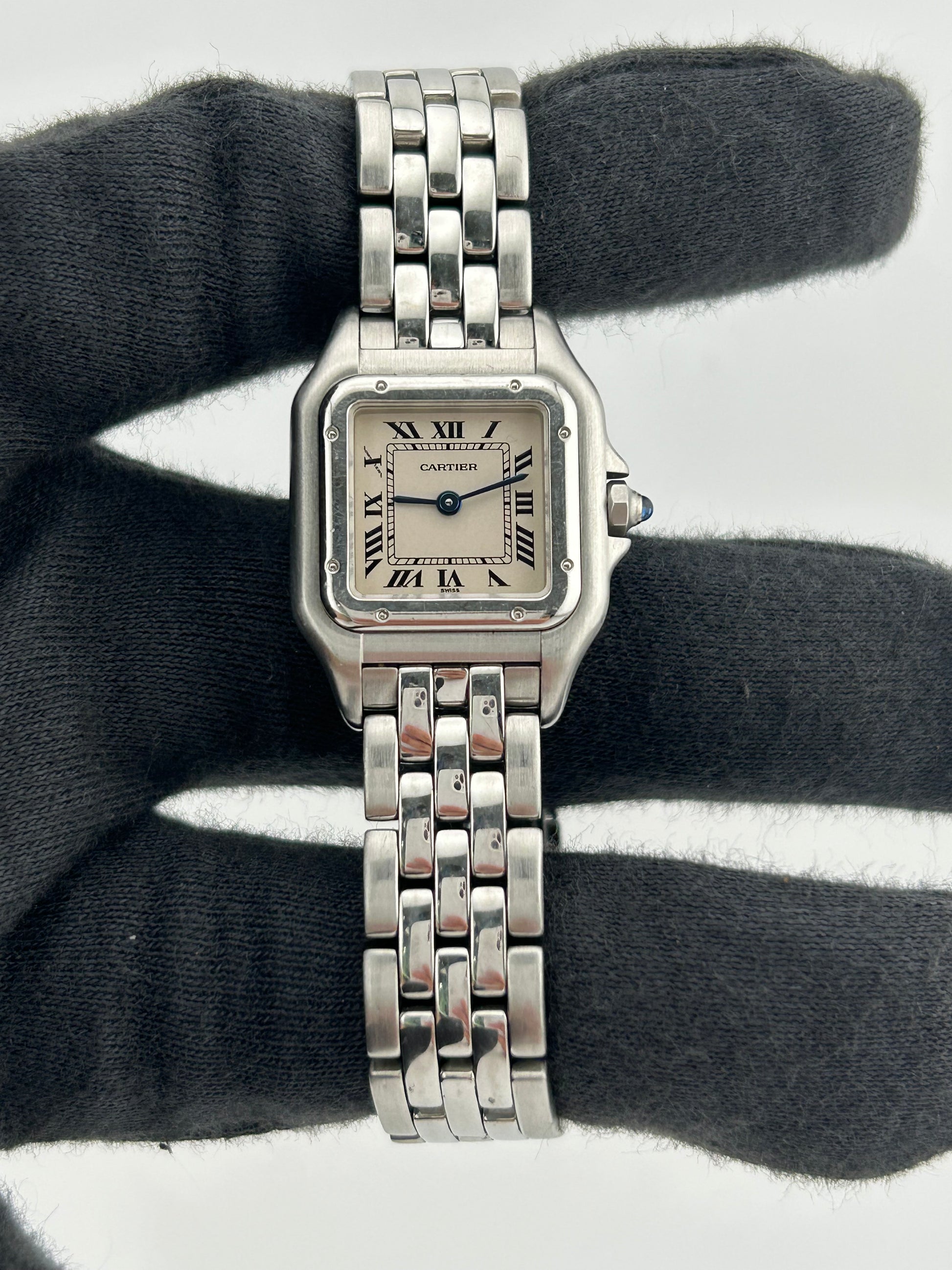Cartier Panthere White Roman Numerals Dial on Stainless Steel Ref. W25033P5 — view 2