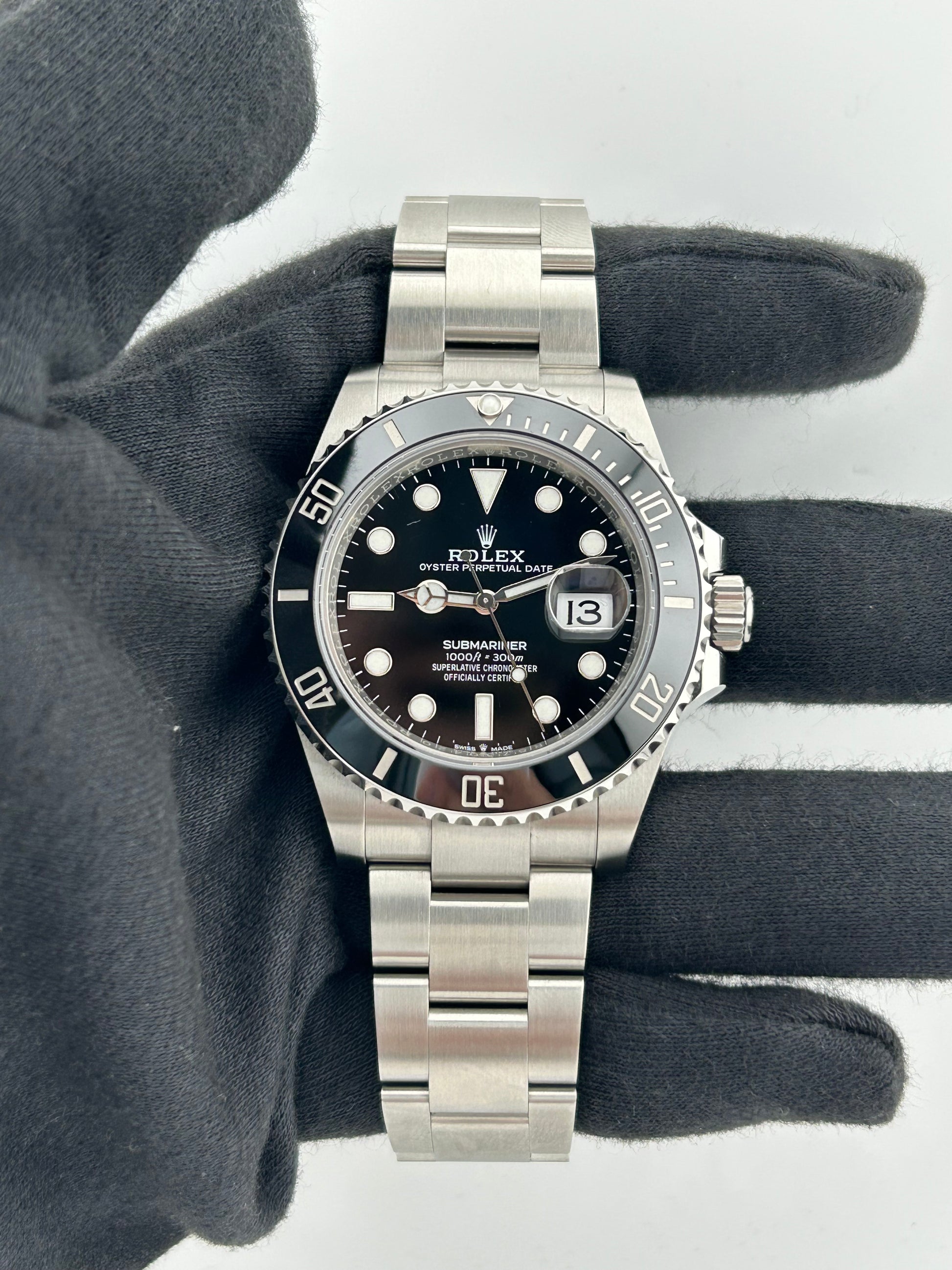 Rolex Submariner Ceramic Black Steel Dial on Oyster Bracelet Ref. 126610LN Card 2022 — view 2
