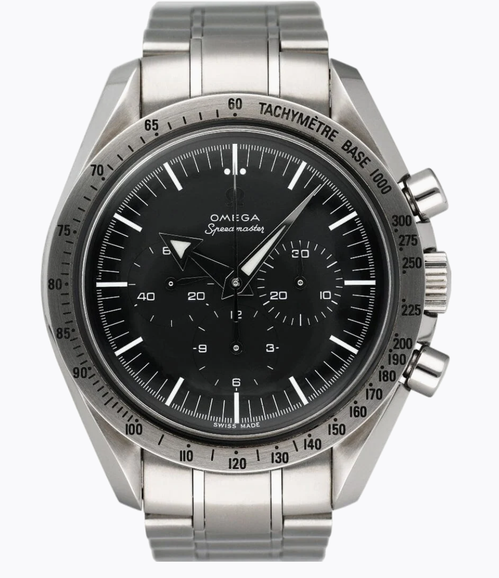 Omega Speedmaster Broad Arrow Black Dial on Stainless Steel Bracelet Ref. 3594.50 Complete 1999