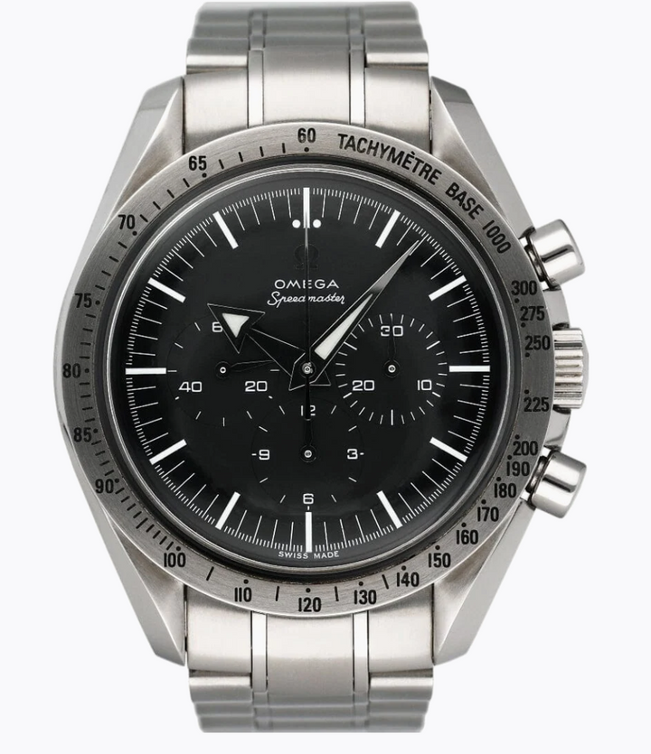 Omega Speedmaster Broad Arrow Black Dial on Stainless Steel Bracelet Ref. 3594.50 Complete 1999