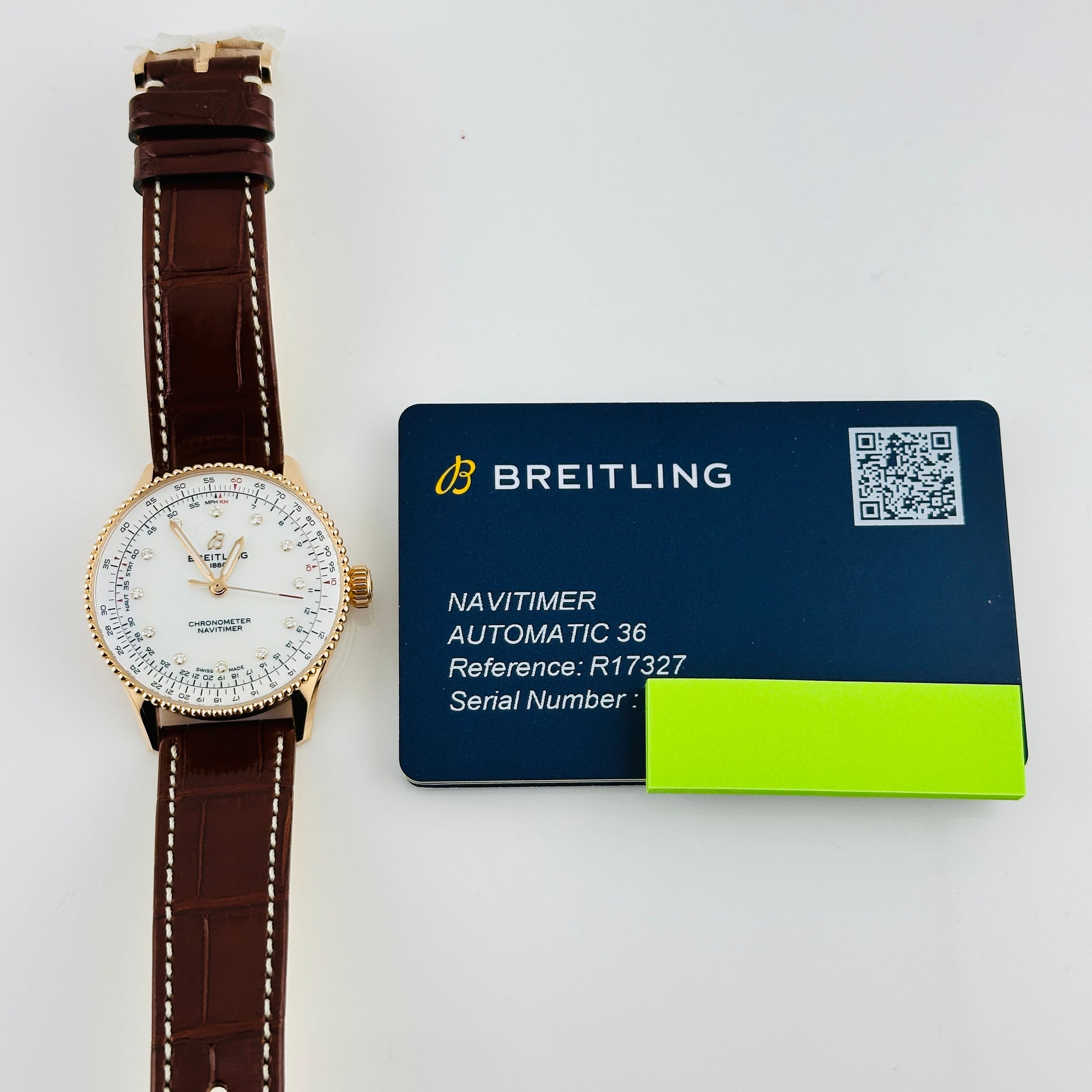 Breitling Navitimer Automatic Mop Dial on Leather Strap Ref. R17327211A1P1 Card 2025 — view 8