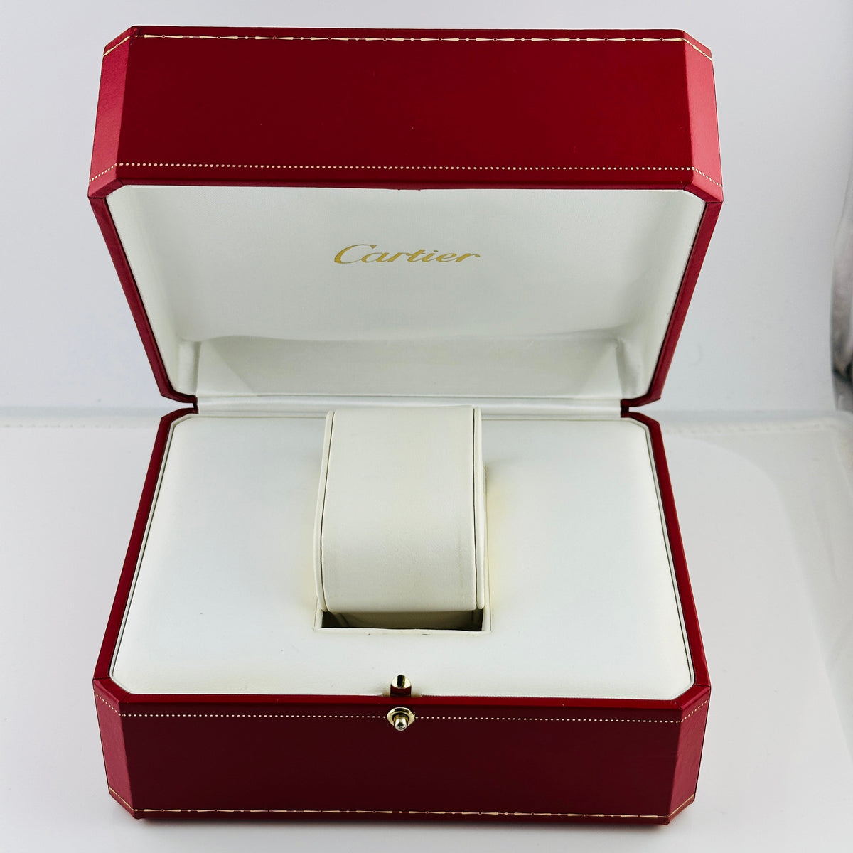 Cartier Tank Mini Allongee Silver Roman Numerals Dial on Leather Band Ref. 2443 Complete 2000 — view 10