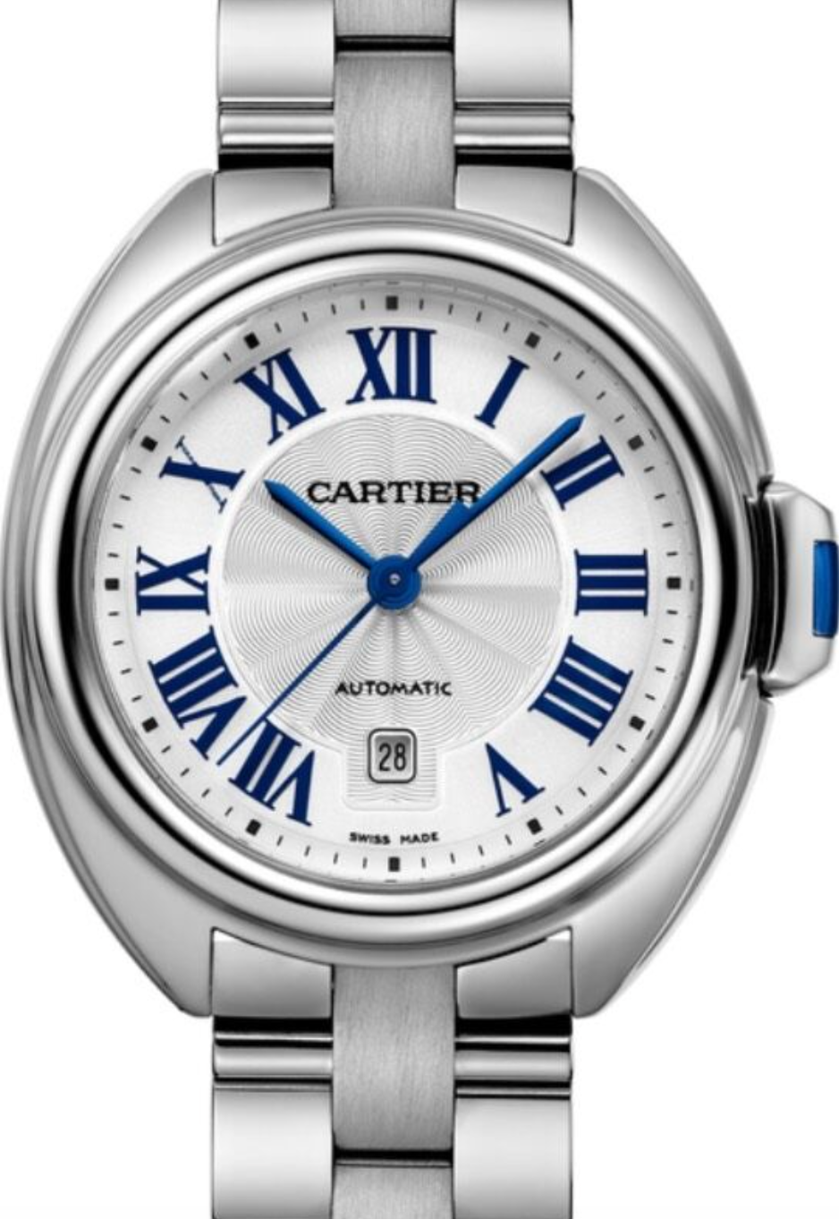 Cartier Cle de Cartier Silver Roman Numerals Dial on Stainless Steel Bracelet Ref. WSCL0005 Papers 2019