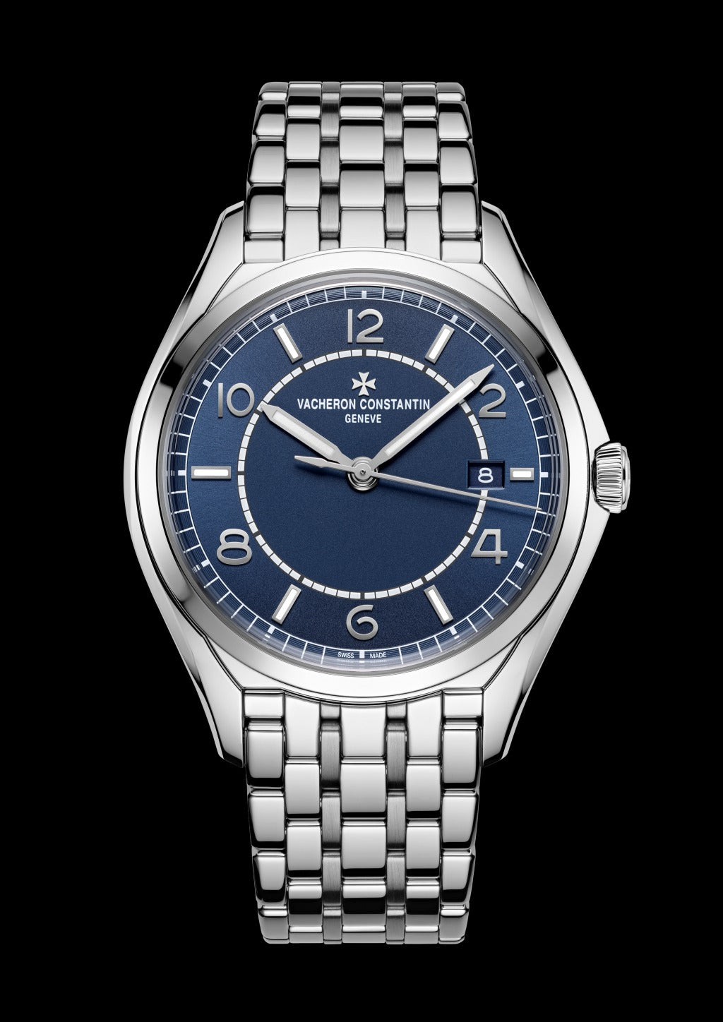 Vacheron Constantin Fiftysix Double Finished Petrol Blue Toned Dial on Stainless Steel Ref. 4600E/110A-B487 Complete 2025