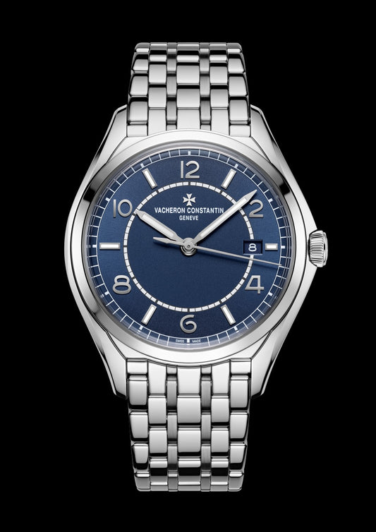 Vacheron Constantin Fiftysix Double Finished Petrol Blue Toned Dial on Stainless Steel Ref. 4600E/110A-B487 Complete 2025