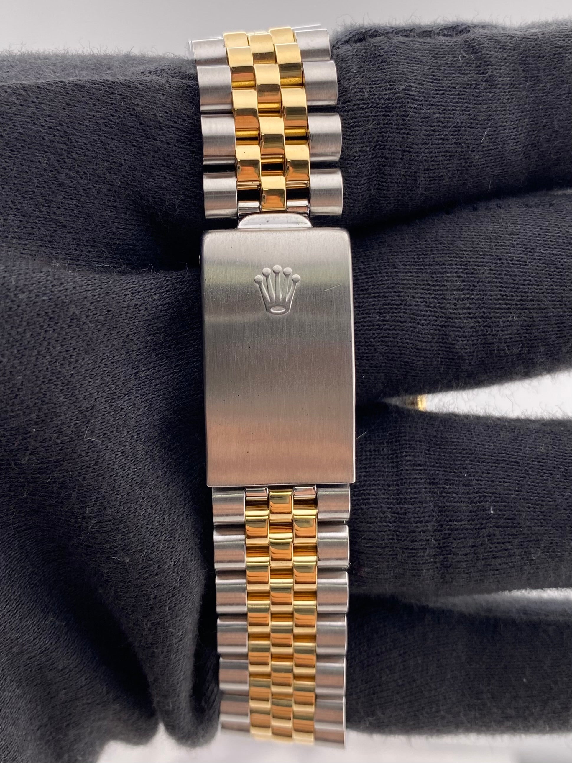 Rolex Datejust Champagne Stick Dial on D Link Jubilee Bracelet Ref. 16013 1987 — view 4