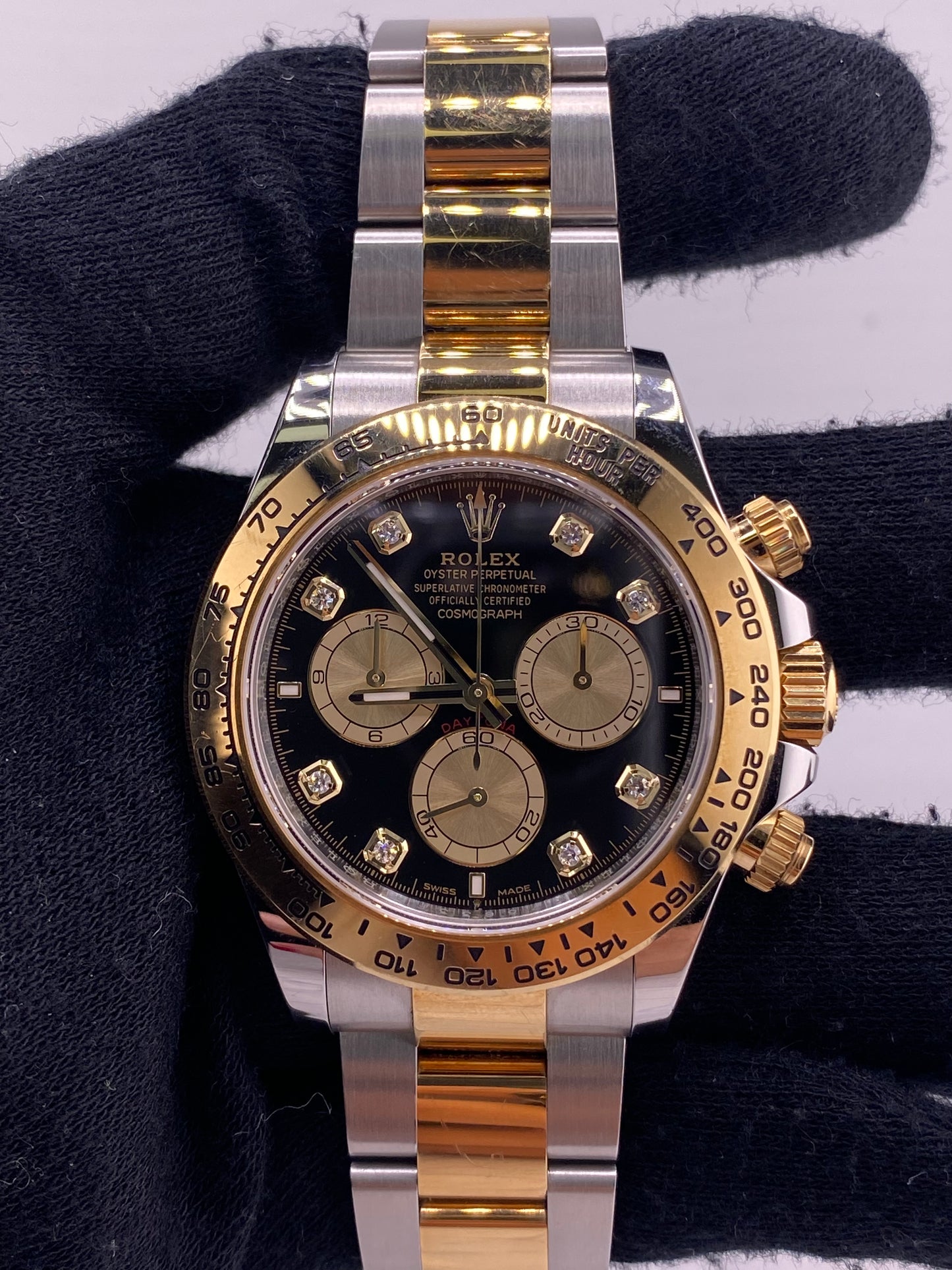 Rolex Daytona Black And Golden Diamond Dial on Oyster Ref. 126503 Card 2025 — view 2